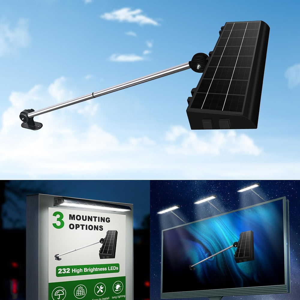 Solar Sign Lights Outdoor, 232 led Solar Sign Light, Billboard Lighting for B...