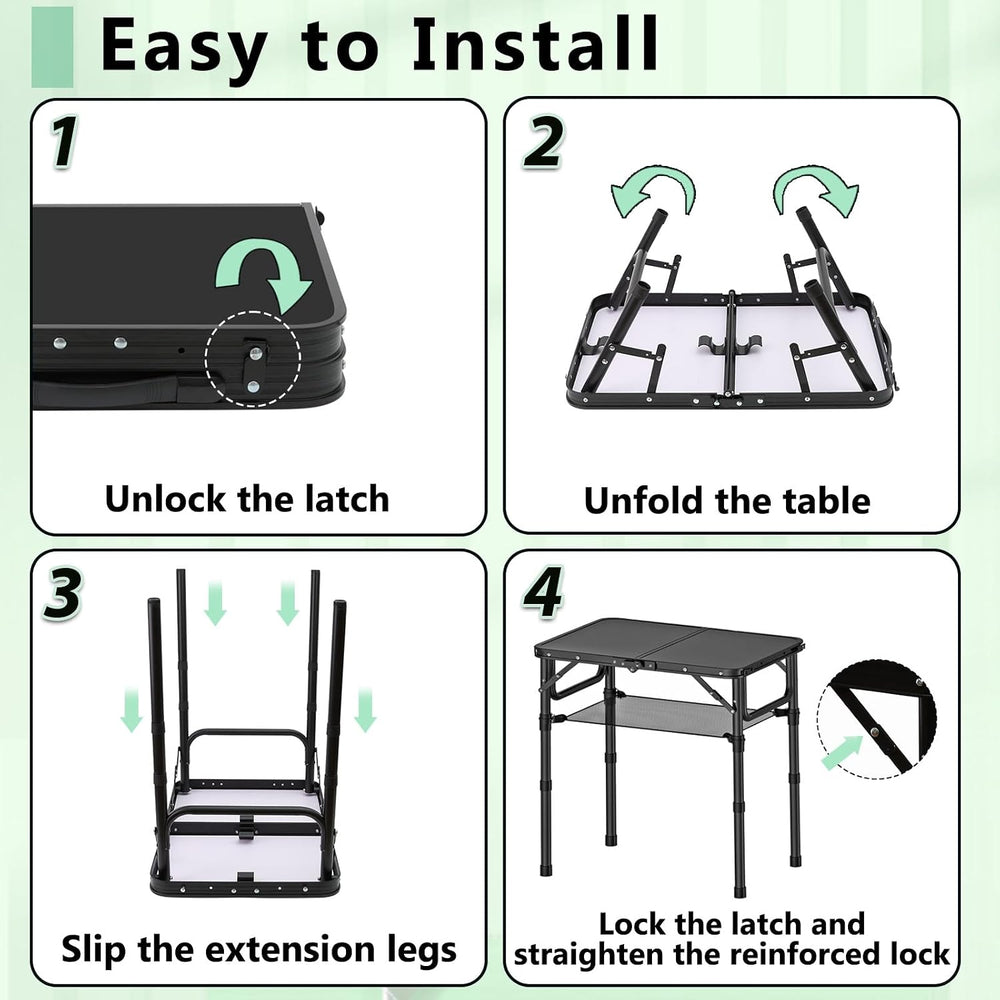 YihuiKo Folding TV Tray, Lightweight Portable Small Folding Table