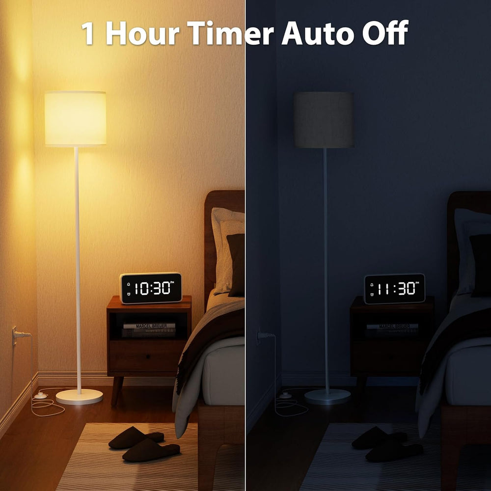 Keepsmile Dimmable Floor Lamps for LivingRoom with 12W LED Bulb,Foot Switch