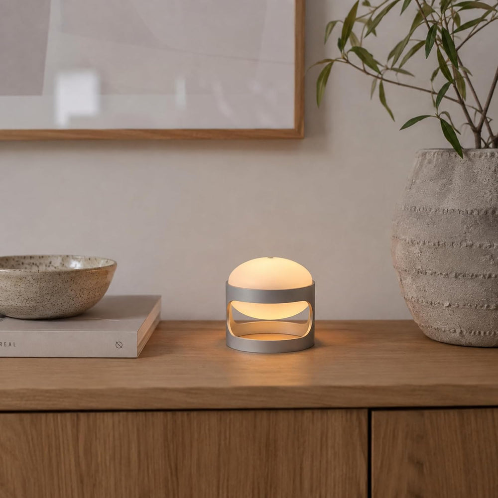 Lotus Atelier Mini Rechargeable Mid Century Modern Lamp USB Bedside Light