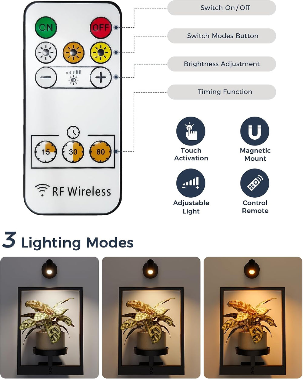 Bamworld Hanging Planters for Indoor Plants Wall Decor Living Room Light