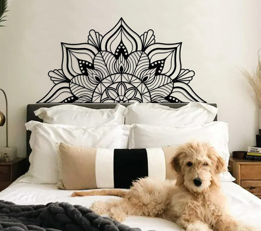 ESTART Large Metal Mandala Wall Art, Unique Lotus Flower Wall Decor