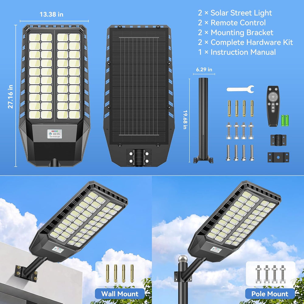 Deepn Pro Max 12000 Solar Lights Outdoor with PIR Motion Sensor, TW040