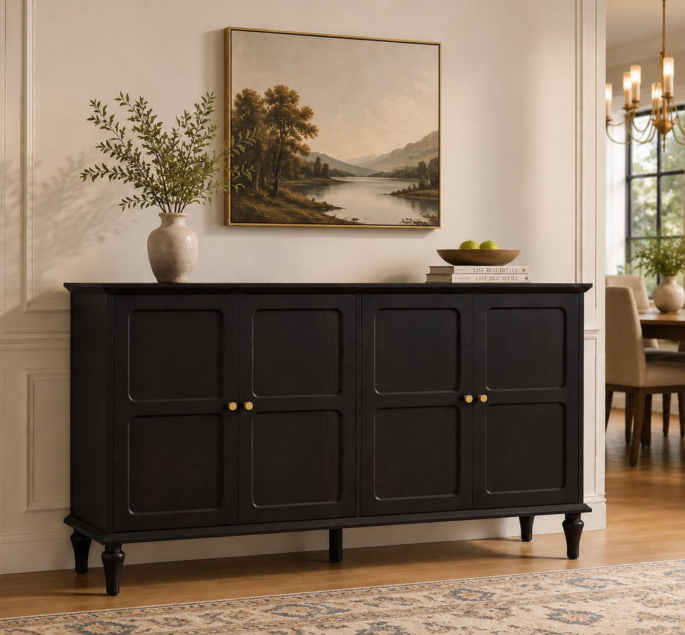 ARTPOWER 58'' Mid-Century Modern Sideboard Buffet Cabinet with Storage