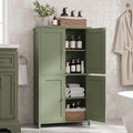 Vongrasig 43" Bathroom Storage Cabinet, Floor Cabinet with Doors, Green