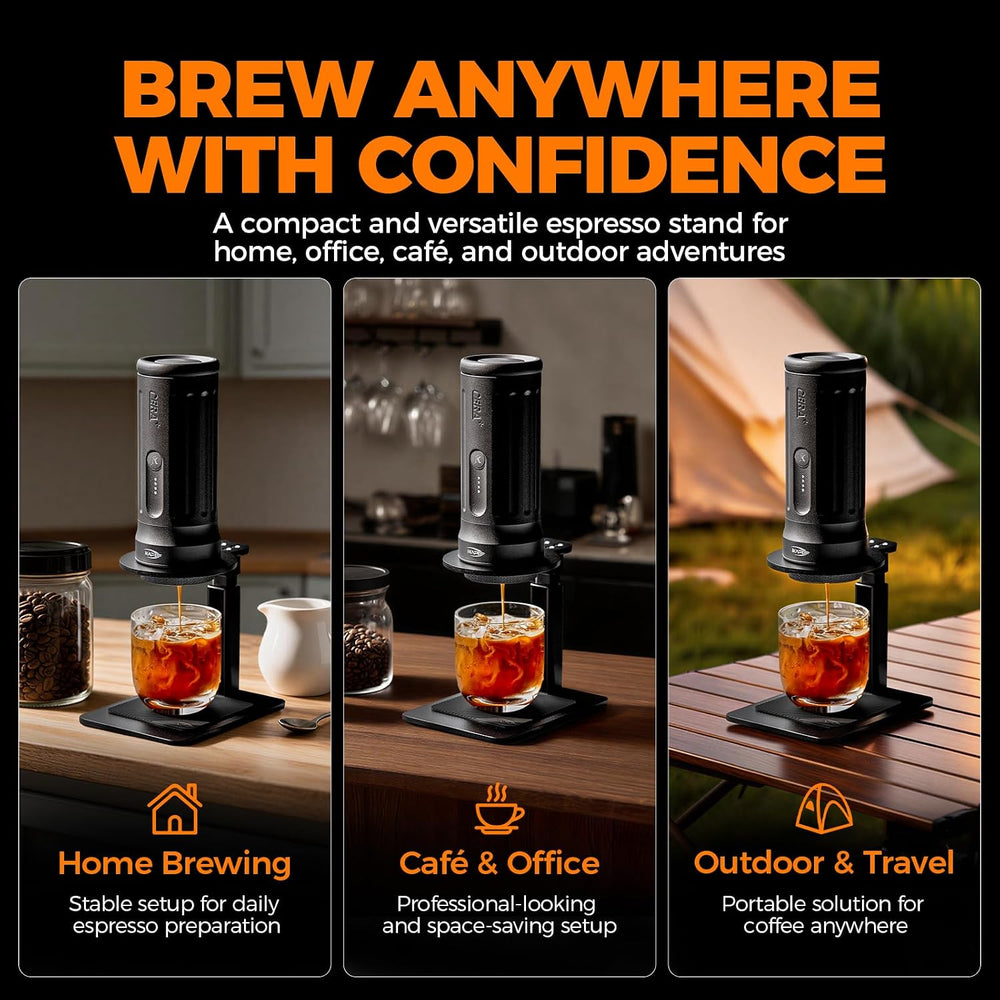 IKAPE Adjustable Portable Coffee Maker Stand, Aluminum Alloy Universal Coffee...