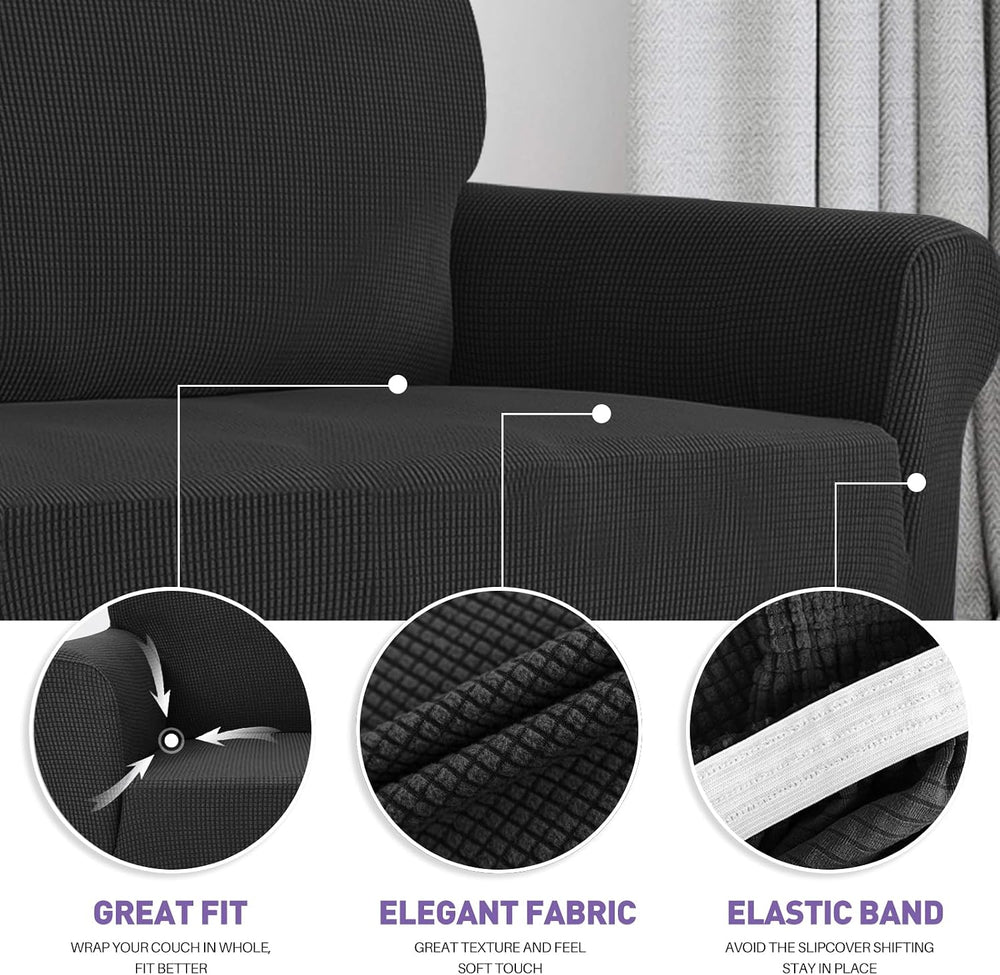 ZNSAYOTX Super Stretch Chair Slipcover Universal Sofa Chair Covers for Living...