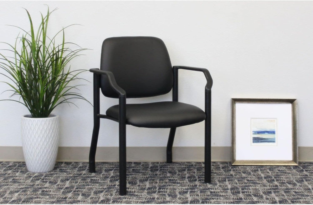 Boss Office Products Guest Chair 500 lb. Weight Capacity in Black
