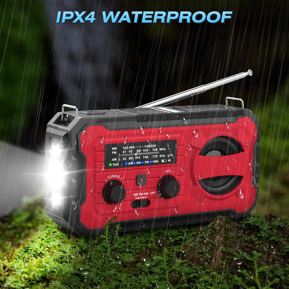 NITIGO Weather Radio, 10000mAh Large Battery Emergency Radio, Survival Gear