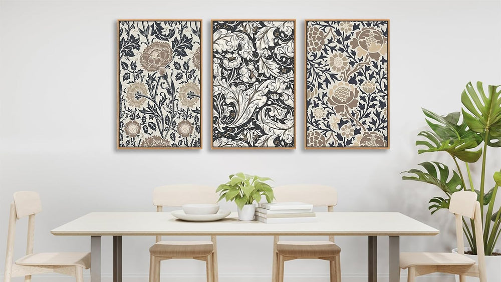 Large William Morris Flowers Wall Art, Retro Floral Pictures, 32"X48&quo...