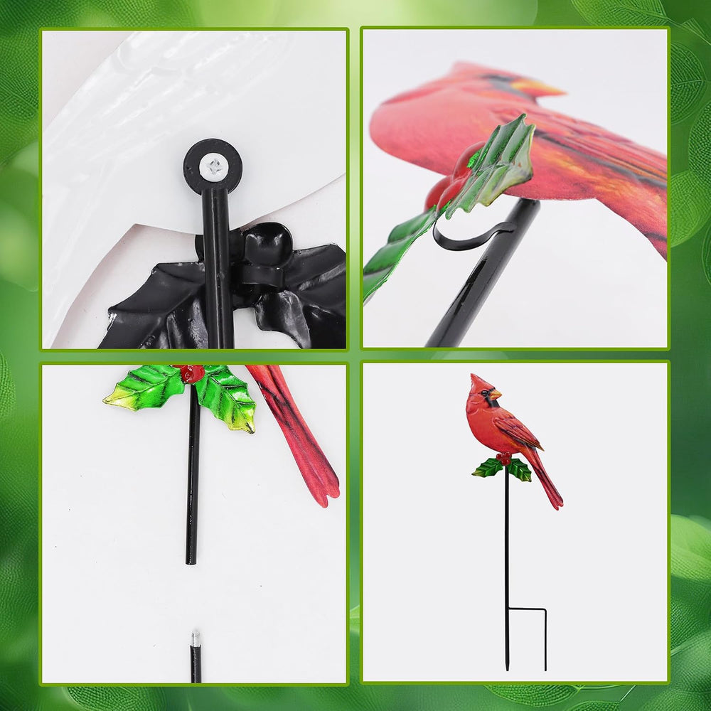 5 Pack Metal Bird Garden Stakes 20in Rustproof Yard Art Outdoor Decor