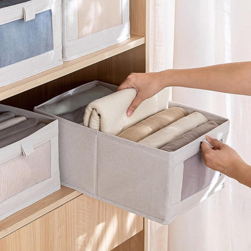 Linen Closet Organizers And Storage, 8 Pack Closet Storage Bins Linen Closet ...