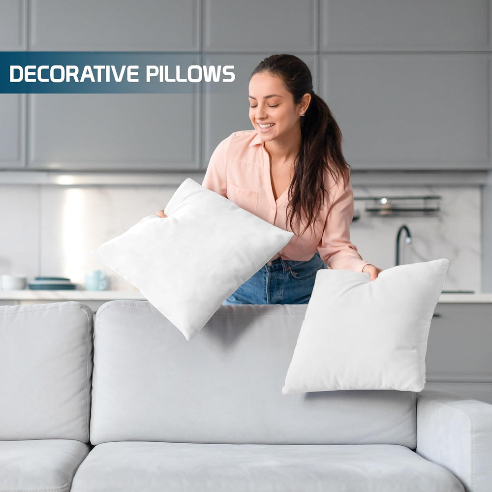 Utopia Bedding Throw Pillows, Decorative 24x24 Pillow Inserts, Set of 4