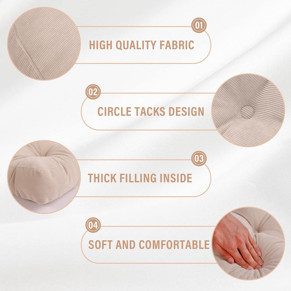 Tiita Indoor/Outdoor Chair Cushions 22" x 22" Seat Pillow Cushion S...