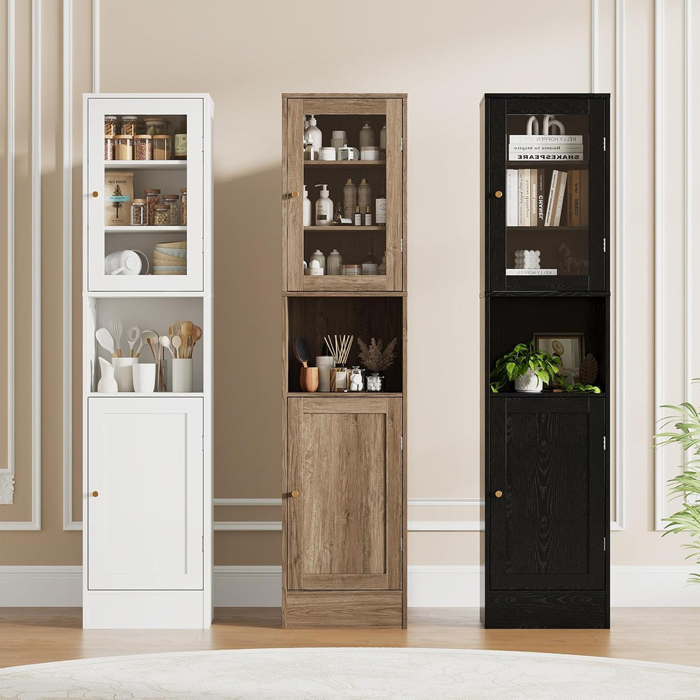Garvee 67" Tall Narrow Storage Cabinet, for Small Space Slim Cabinet