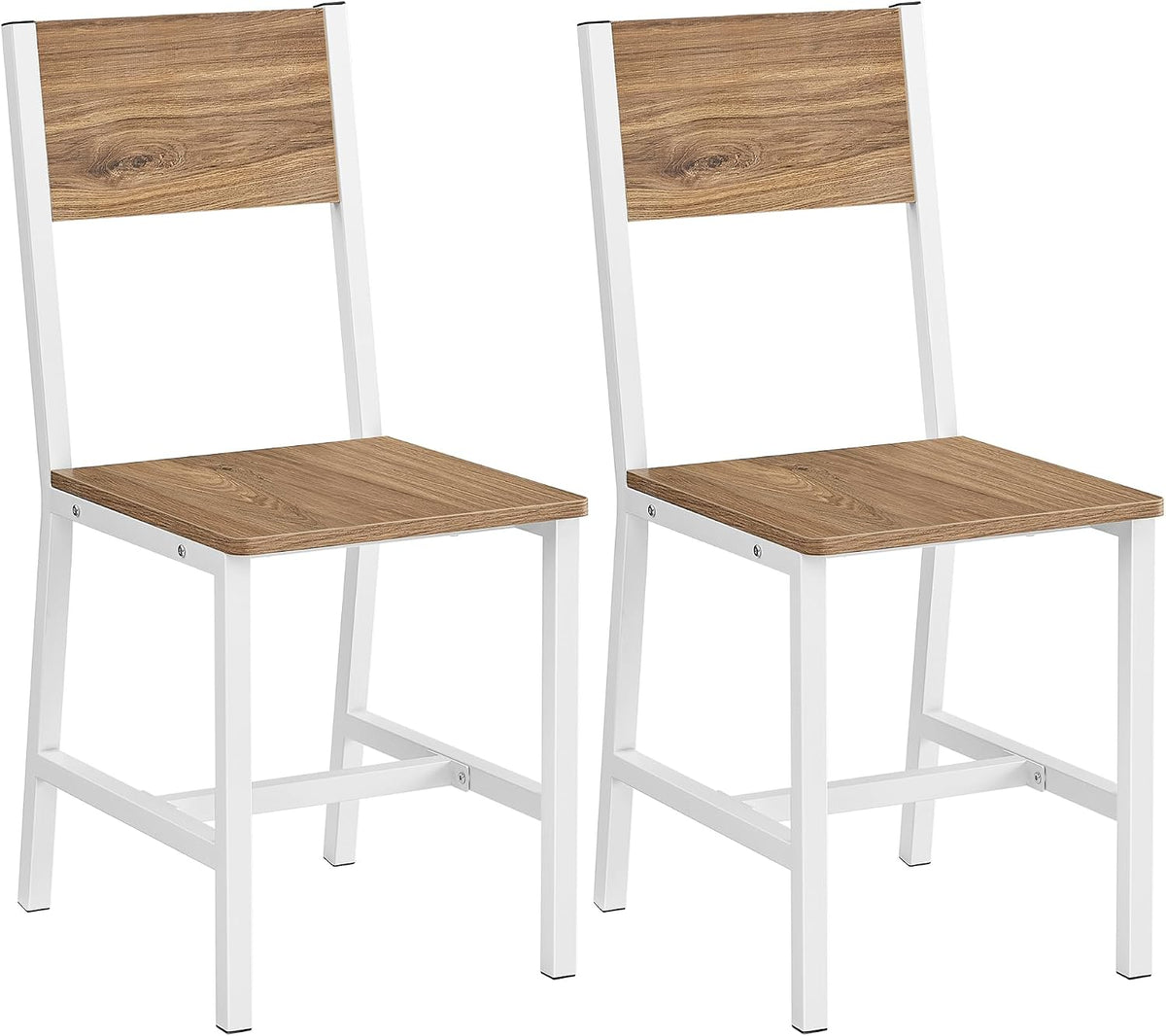 vasagle dining chair set of 2, kitchen chairs on a desk or shelf