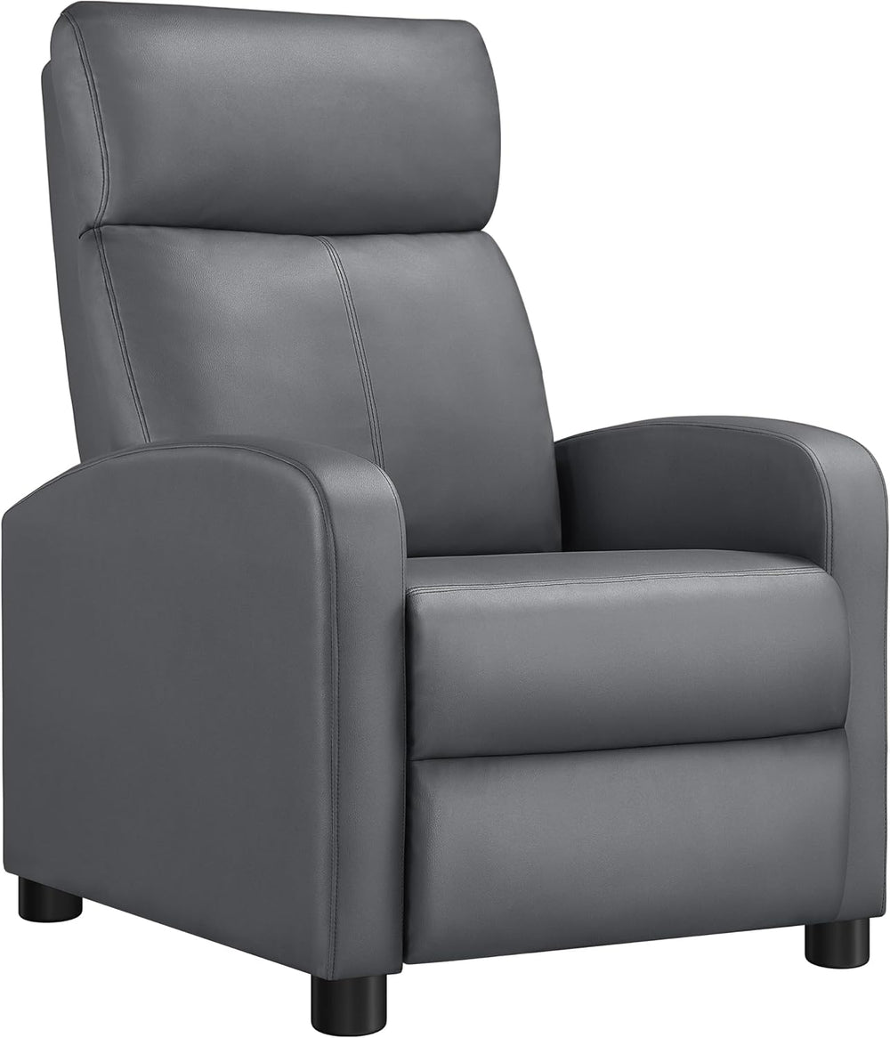 Yaheetech Recliner Chair with 3 Adjustable Angles Living Room Chairs Gray
