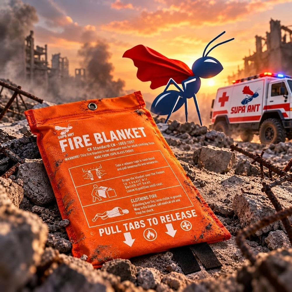 Fire Blanket - 1500F CE Certified Emergency Fire Blanket for Home & Kitchen
