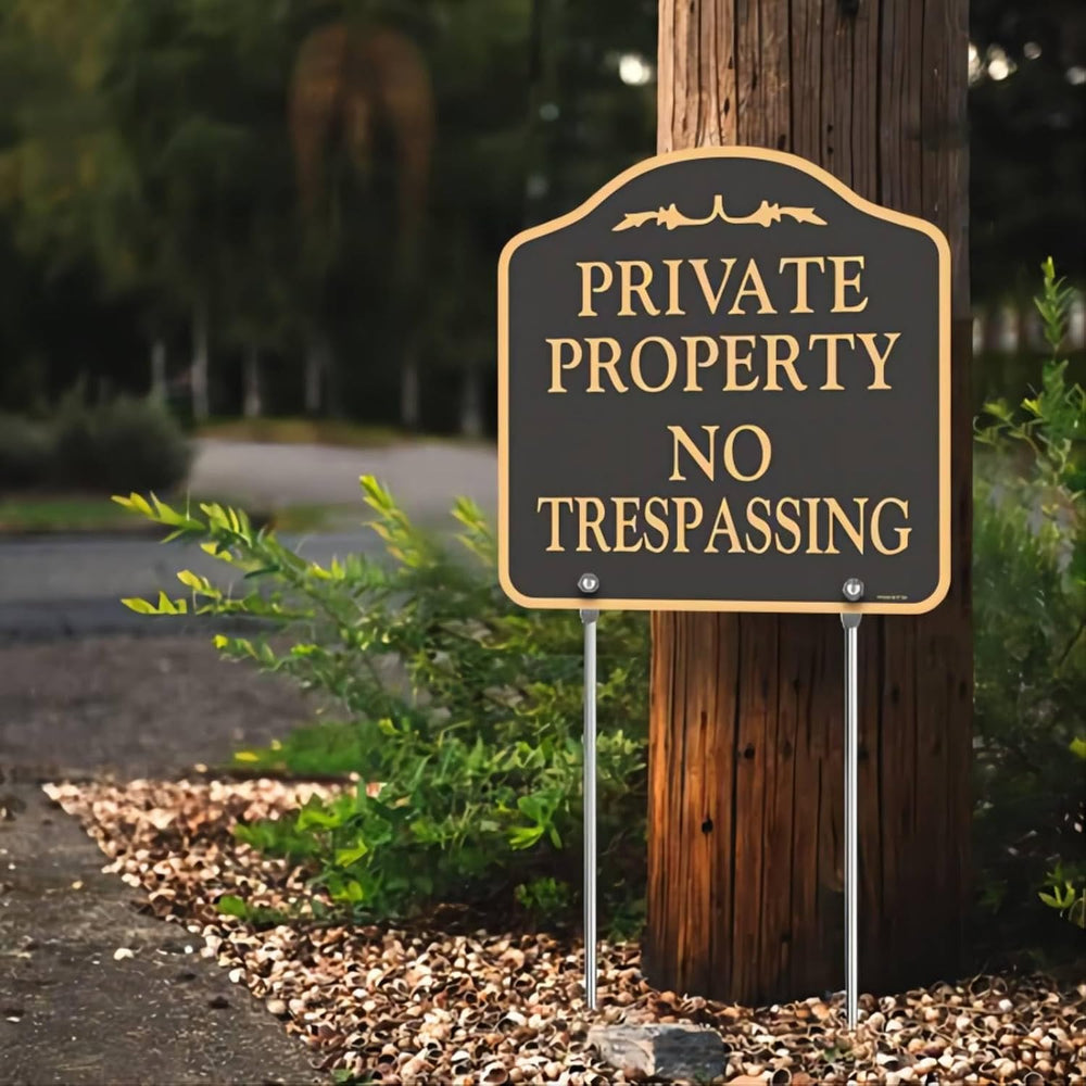 2 Pack Large No Trespassing Signs Private Property