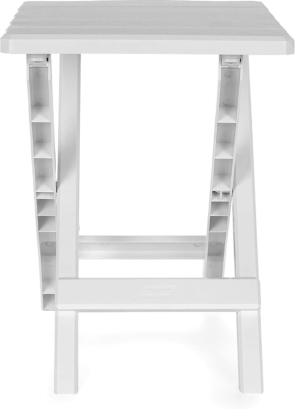 Camco Adirondack Style Folding Plastic Large Table with Footrest Design and E...