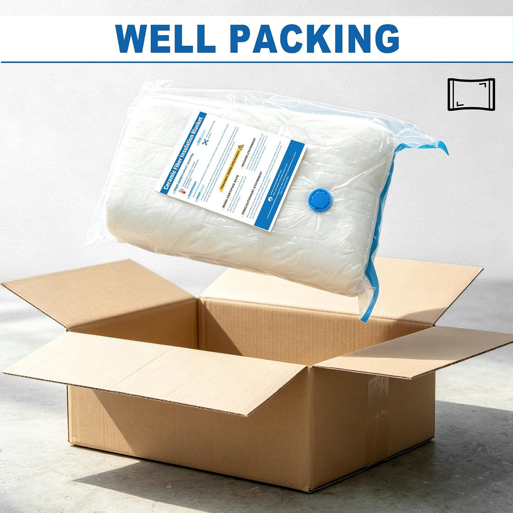 Ceramic Fiber Blanket, 24" x 16" x 1" (Thick) 2 Pieces, Rated ...