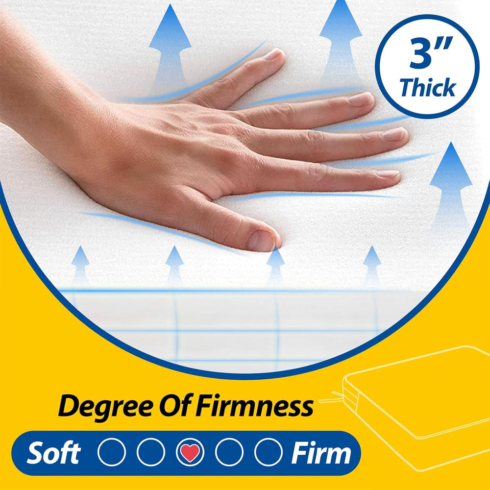 AAAAAcessories Outdoor Chair Cushions, 20 x 20 x 3 inches, Set of 2