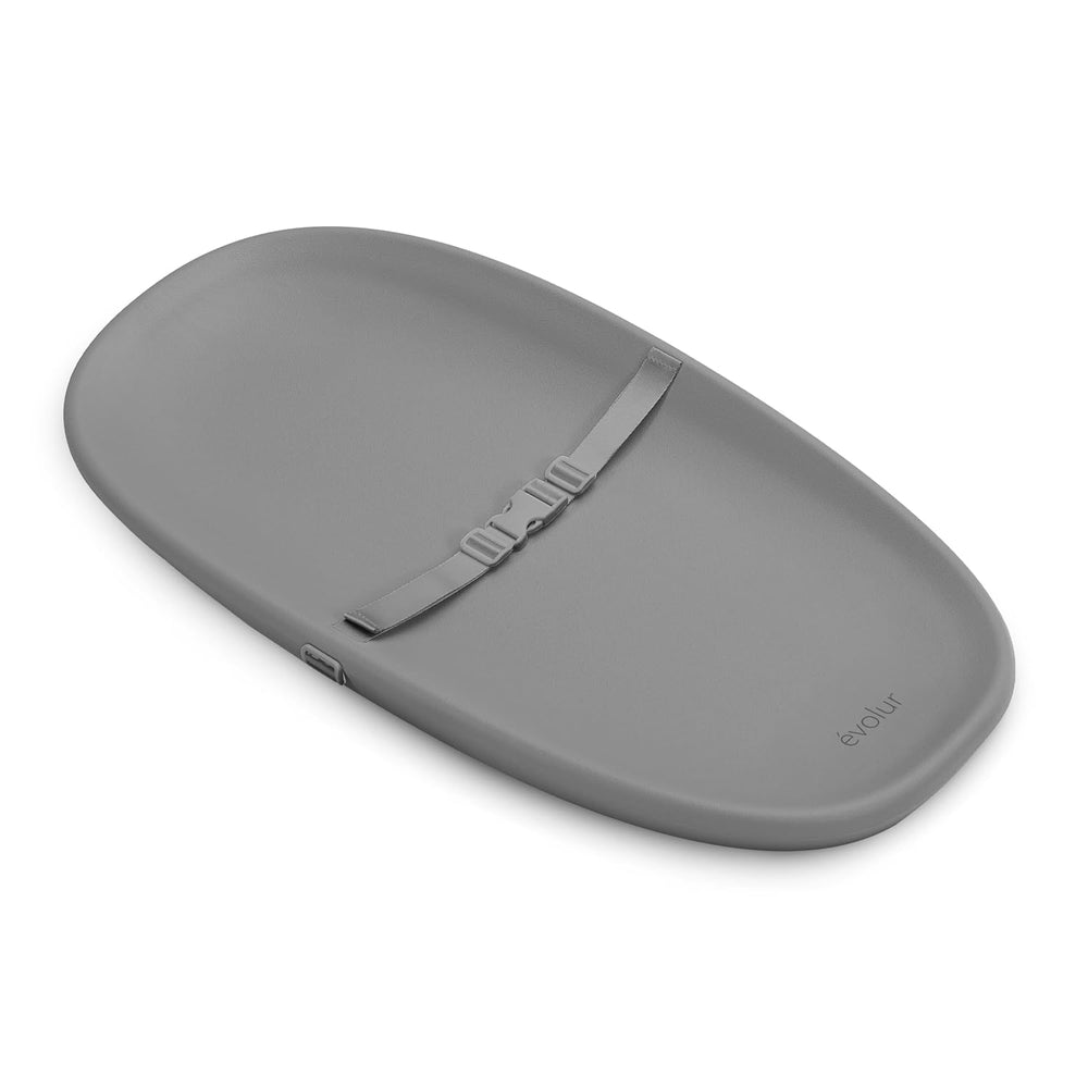 Evolur Eva Changing Pad, Waterproof EVA Foam, Safety Strap, Dark Gray