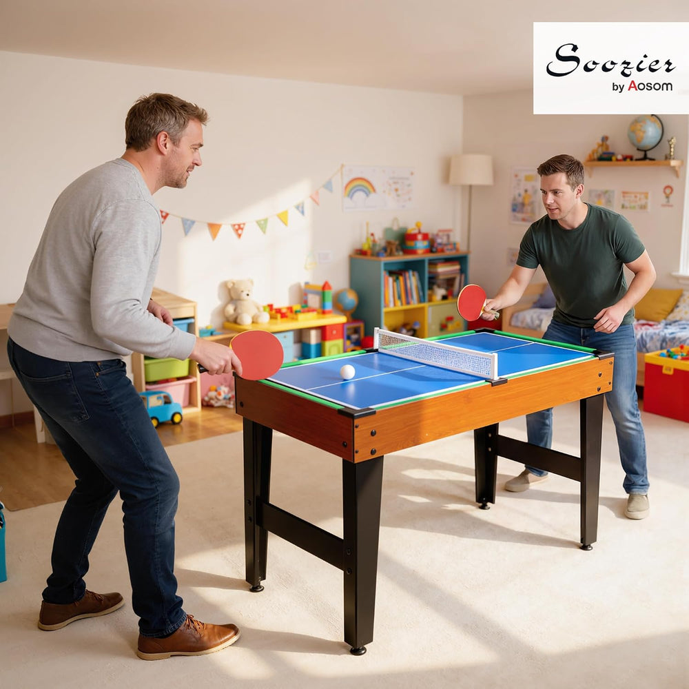 Soozier 5-in-1 Multi Game Table, 53" Combo Game Table Set with Accessories