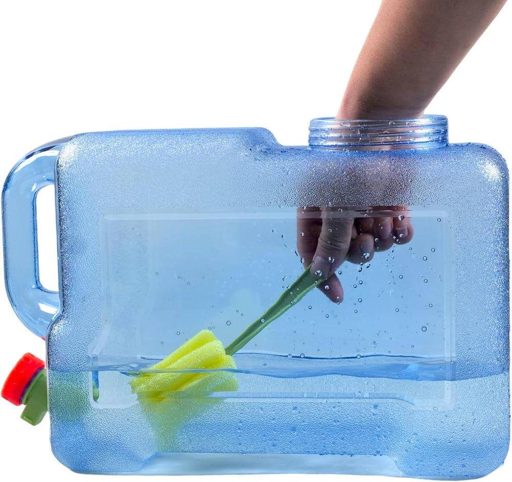 3.17 Gallon Water Container with Spigot, Portable Water Jug, No Leakage Campi...