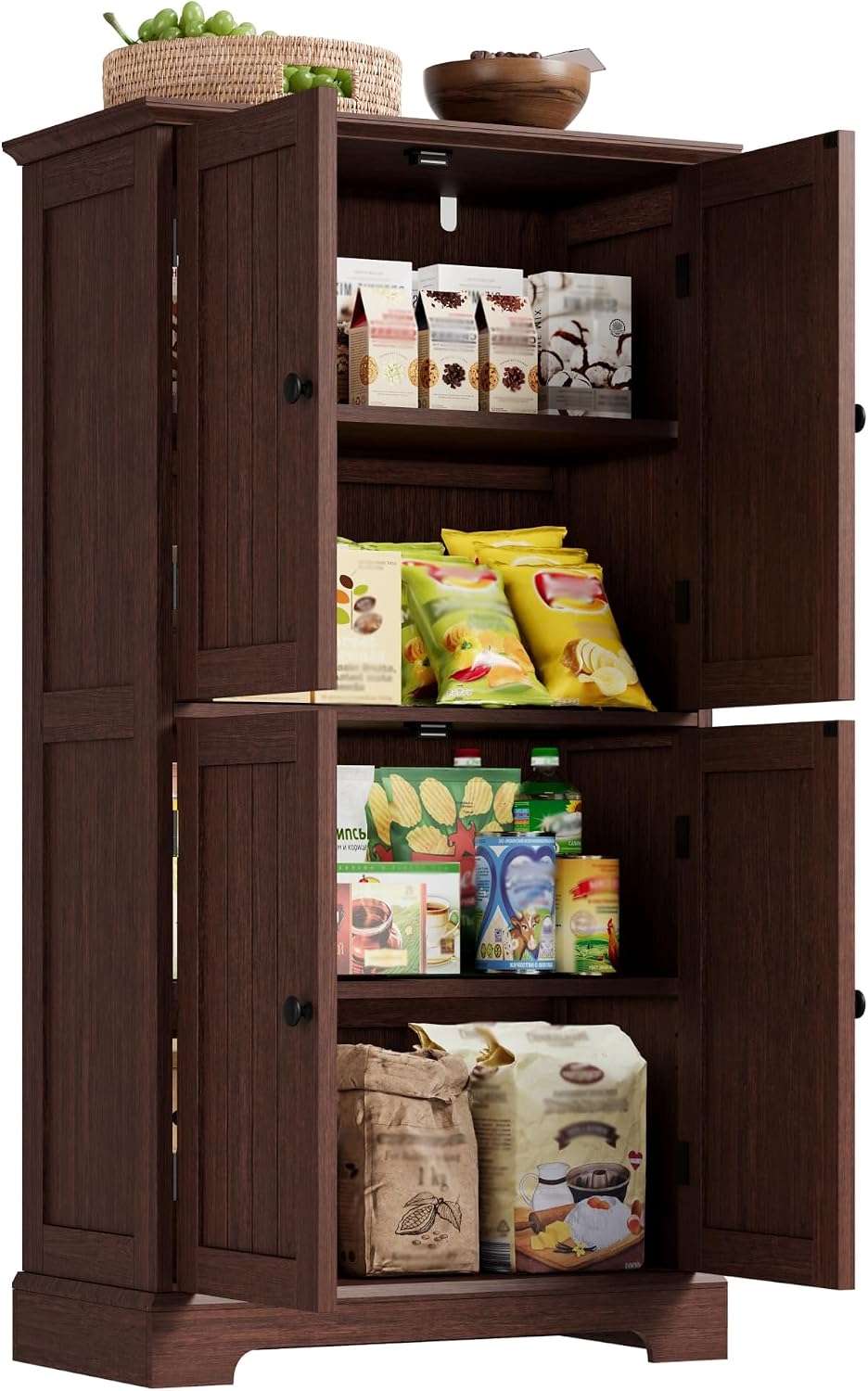 ChooChoo Bathroom Floor Cabinet with Adjustable Shelves