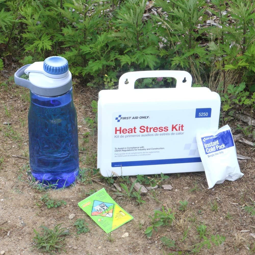 First Aid Only Heat Stress First Aid Kit for Outdoor Work Crews