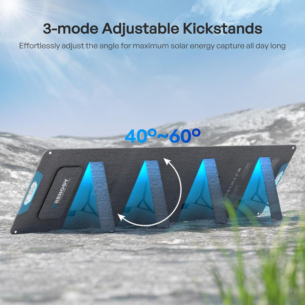 Renogy 200W Portable Solar Panel for Power Stations, 25% Efficiency