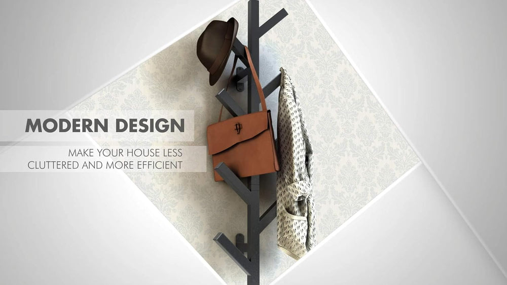 PREMIUM RACKS Coat Rack & Hat Rack - Modern Design - Wall Mounted - Styli...