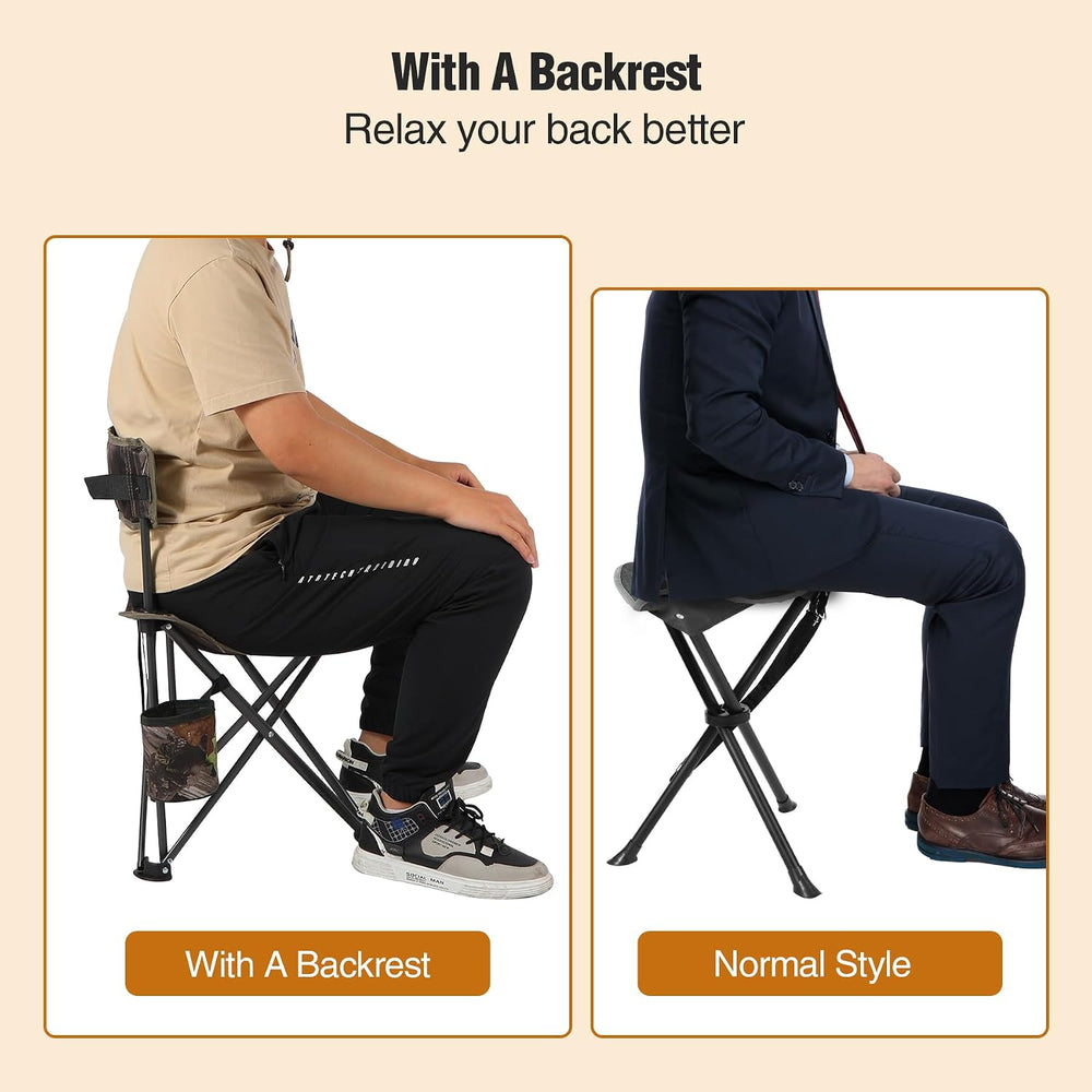 REDCAMP 2 Pack Tripod Hunting Chairs for Blinds