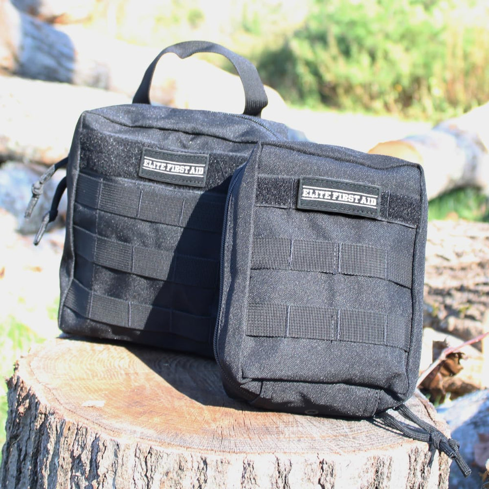 Elite First Aid 60-Piece Emergency Trauma Kit/IFAK Kit, MOLLE-Compatible Tact...