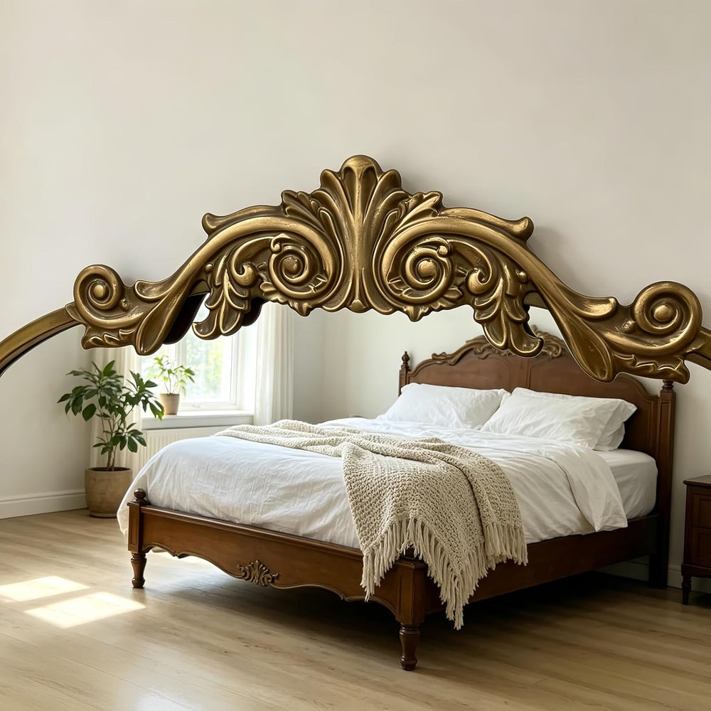 Dewfig Vintage Arched Wall Mirror, 36"x24" Antique Bronze Bathroom ...