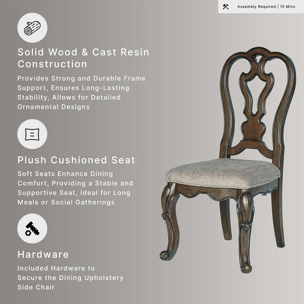 Signature Design by Ashley Traditional Upholstered Dining Chairs, Set of 2