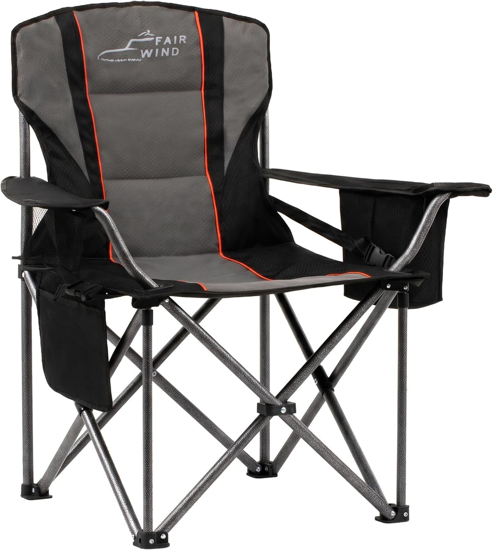 FAIR WIND Fully Padded Oversized Camping Chair Heavy Duty for Adults