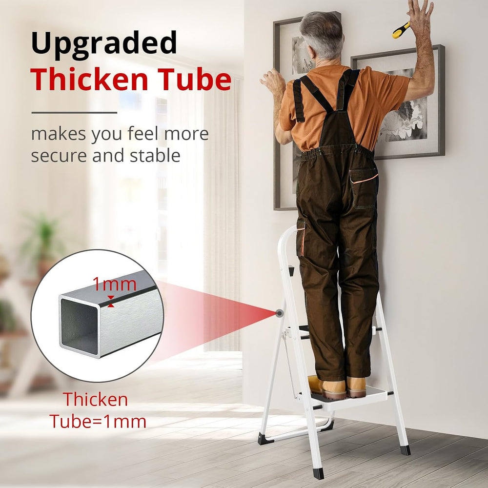 HBTower Step Ladder Folding Step Stool for Adults with Anti-Slip Pedal,330 lb...