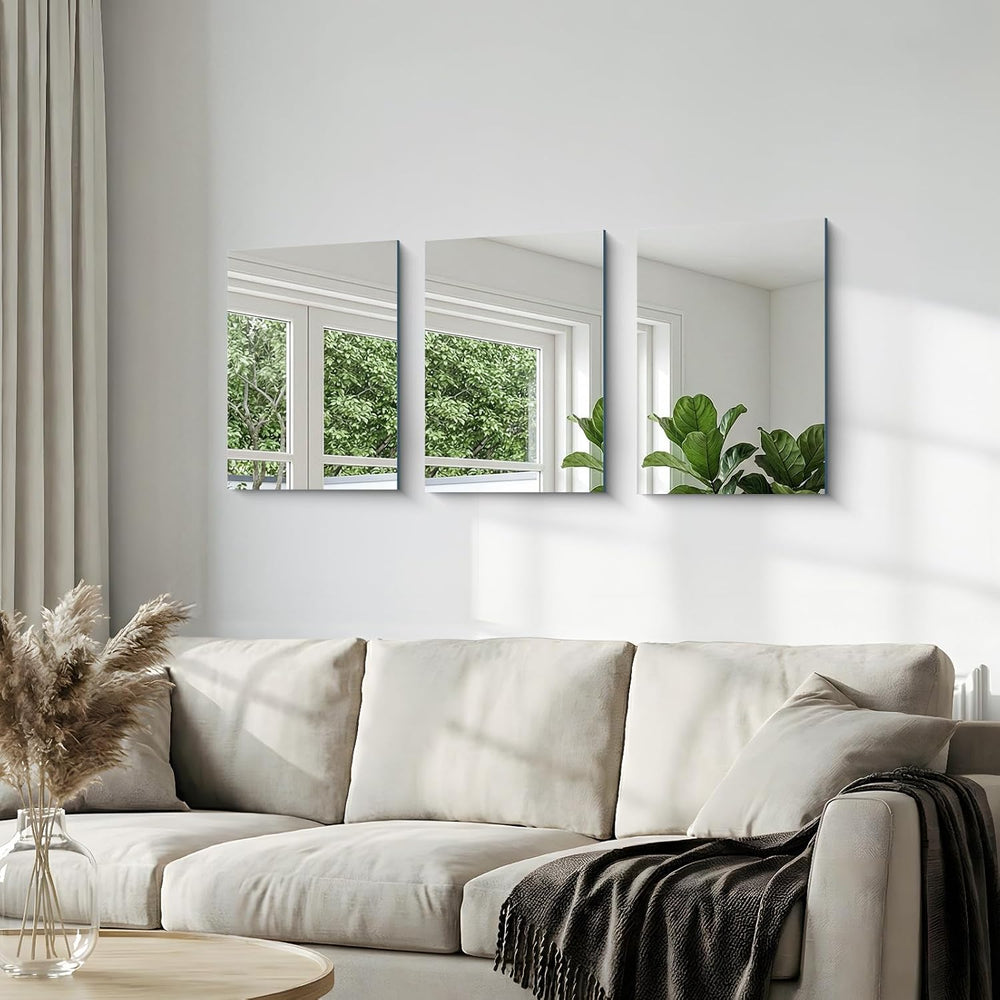 18x24 Inch Frameless Mirror, Frameless Bathroom Mirror for Over Sink