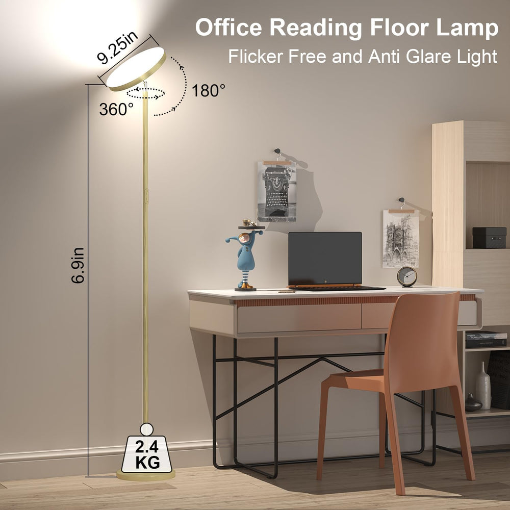 Keepsmile Gold Double Side Lighting Floor Lamp with Remote Smart App 36W