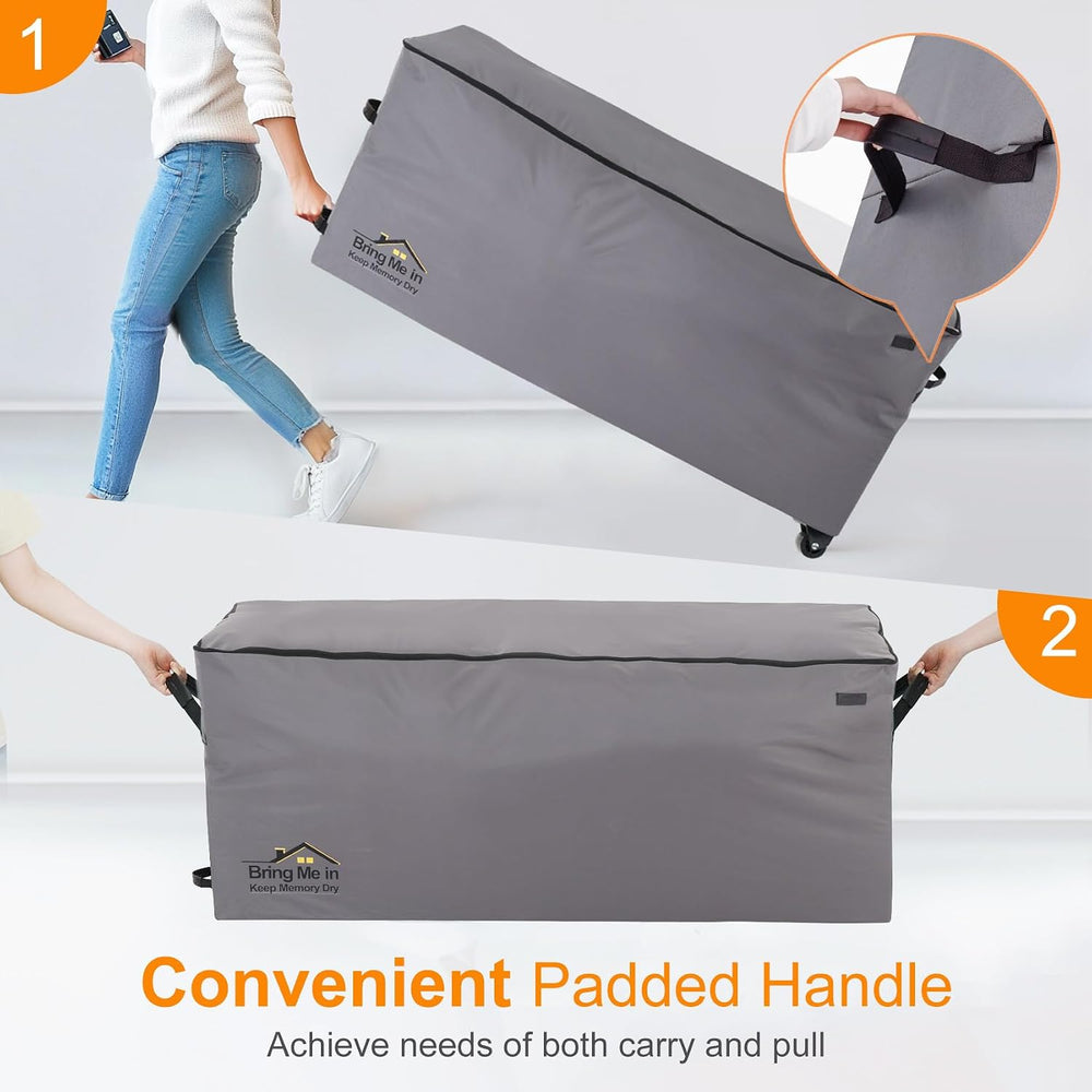 NettyPro Rolling Cushion Storage Bags with Wheel and Handle, Large Storage Co...