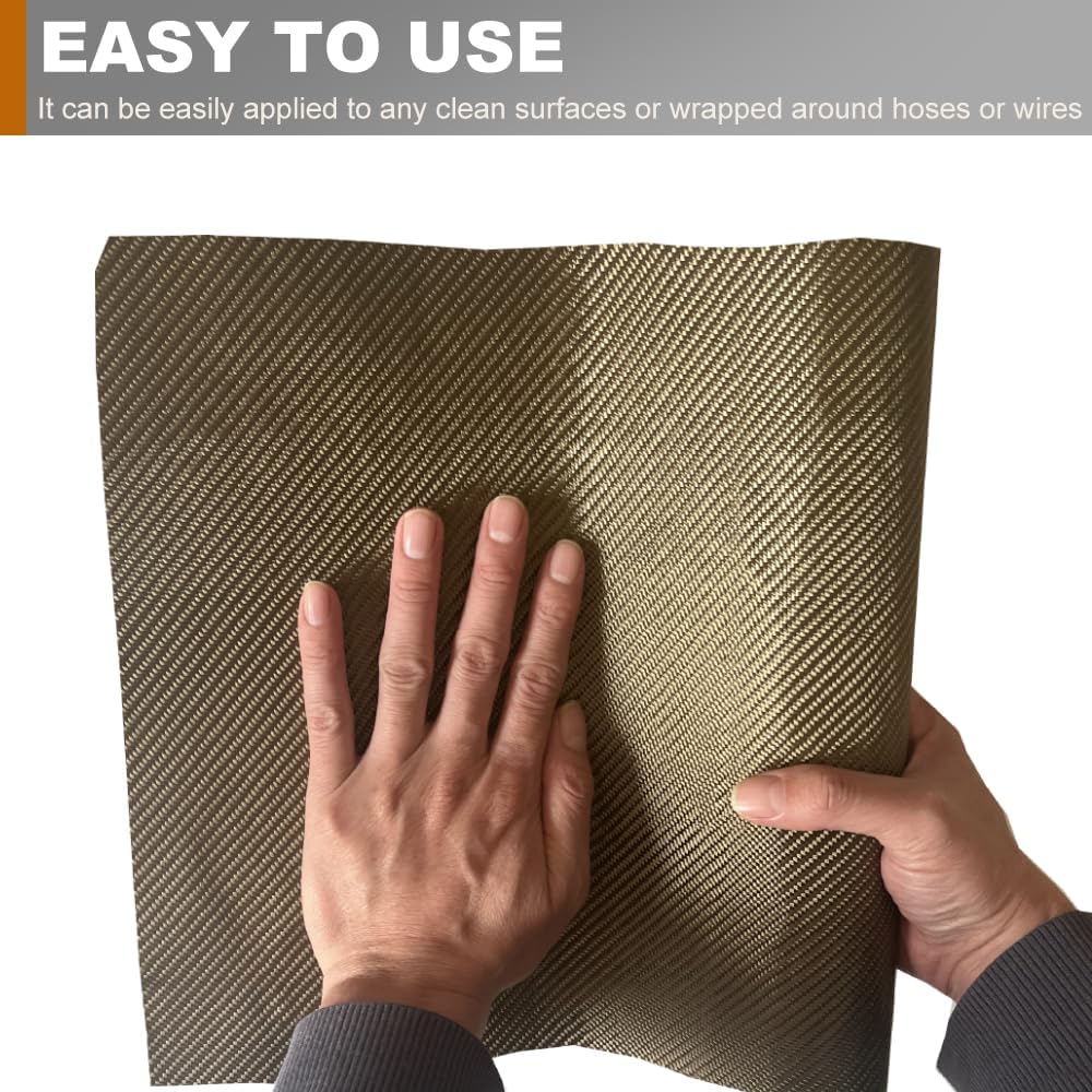Titanium Thermal Barrier Adhesive Backed Heat Blanket Heat Shield Mat 12'...