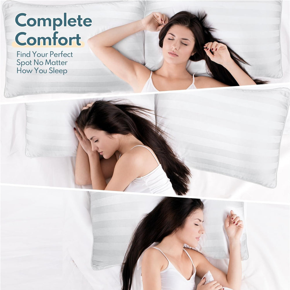 DIORIS Pillows Queen Size Set of 2 - Soft Bed Pillow for Sleeping Fluffy