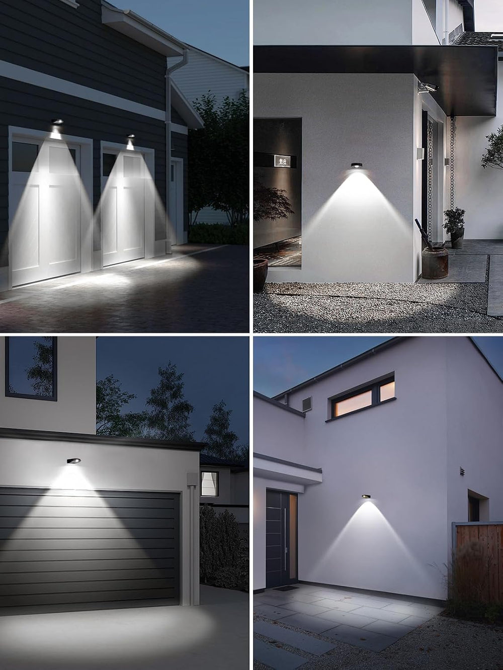 Solar Lights Downlight Outdoor Sconce for Mailbox, Sign, House Number, Wall