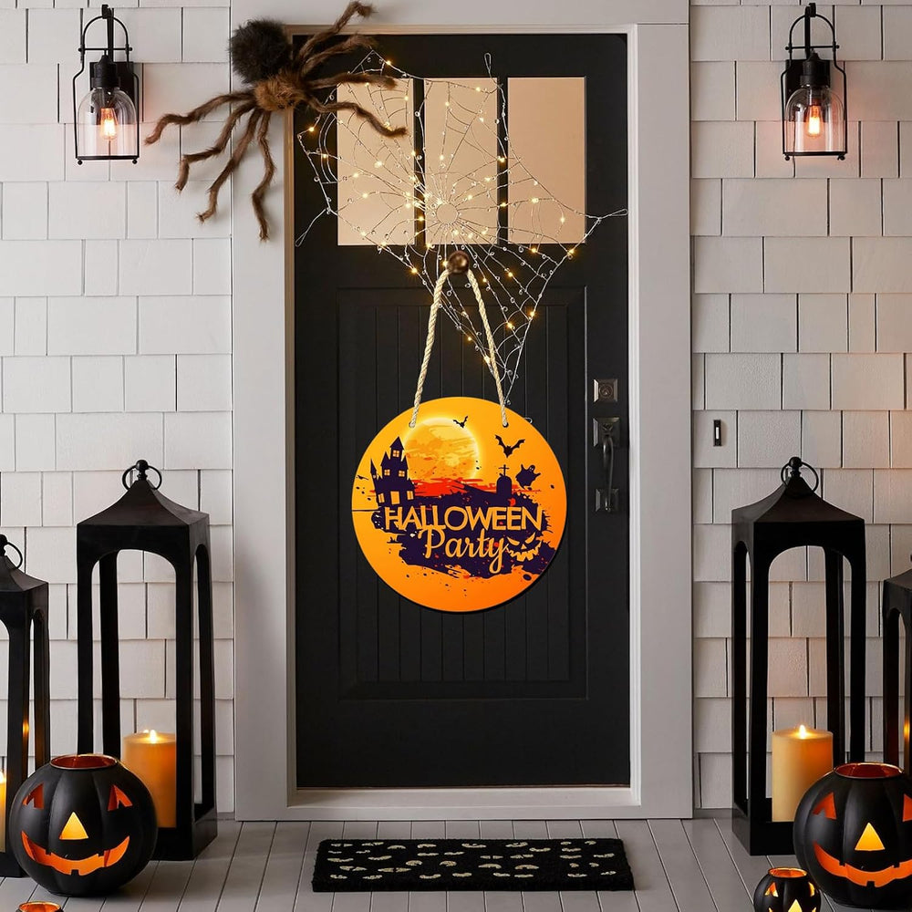 10 Pcs 12in Sublimation Door Hanger Blanks, Round Metal Sublimation Sign Blan...