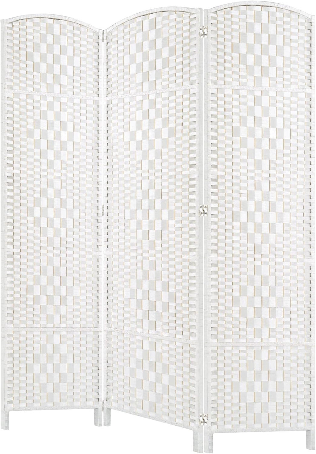 HALLYBEE Room Divider Panel,3 Panel Partition Room Dividers Screen, White