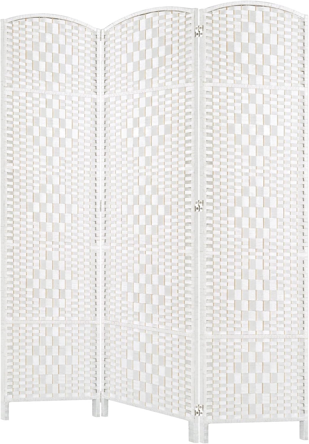 HALLYBEE Room Divider Panel,3 Panel Partition Room Dividers Screen, White