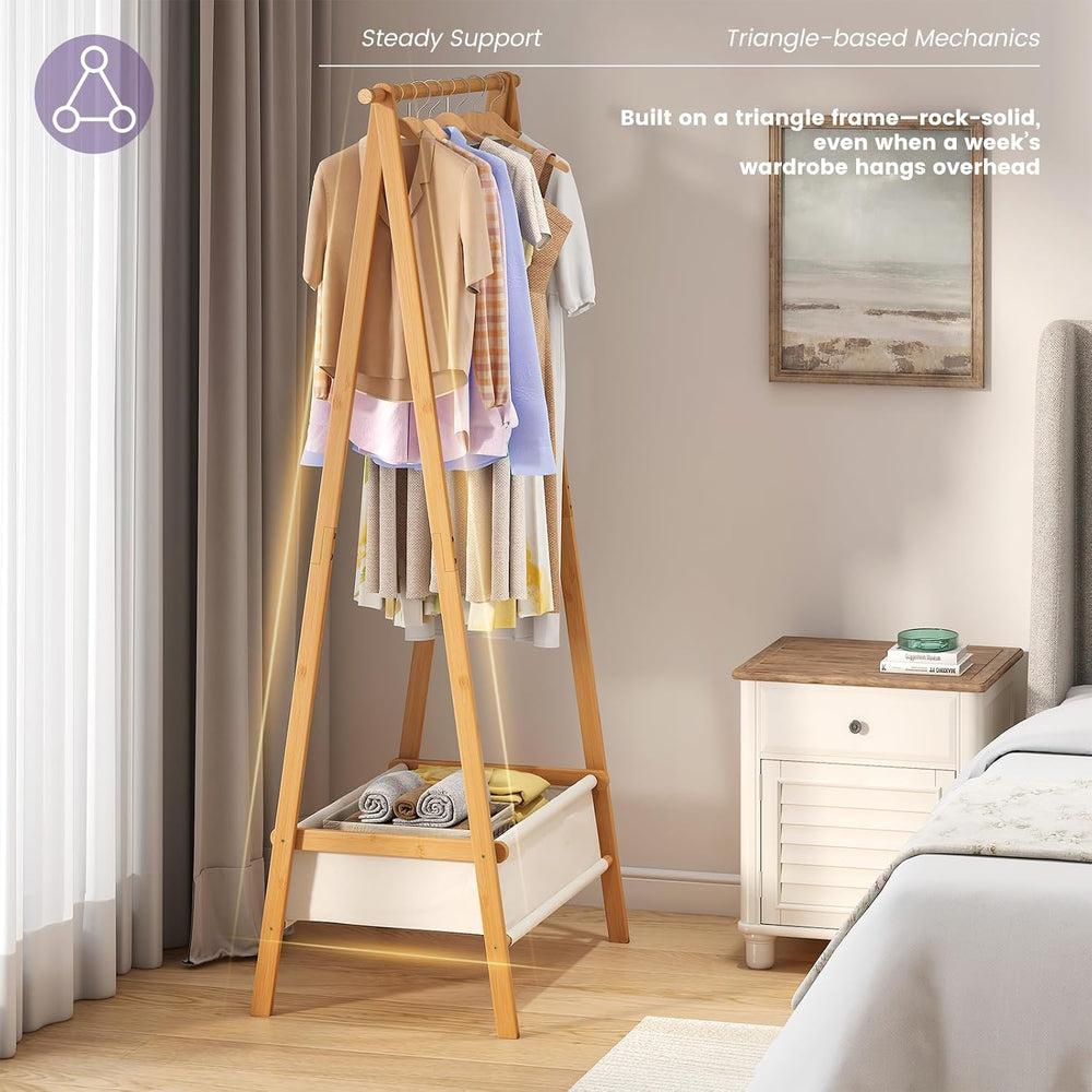 Clothing Rack, Coat Rack Freestanding for Hanging Clothes, Dress up Rack with...