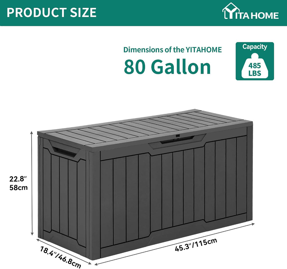 YITAHOME 80 Gallon Outdoor Storage Box